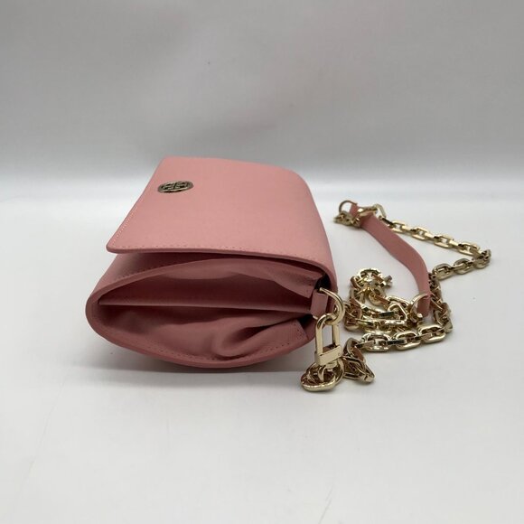 Tory Burch Pink Saffiano Leather Robinson Chain Crossbody - Picture 4 of 10